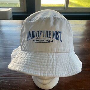 Niagara Falls Bucket Hat Womens‎ White Canvas Sportsman Wide Brim Sun Protection